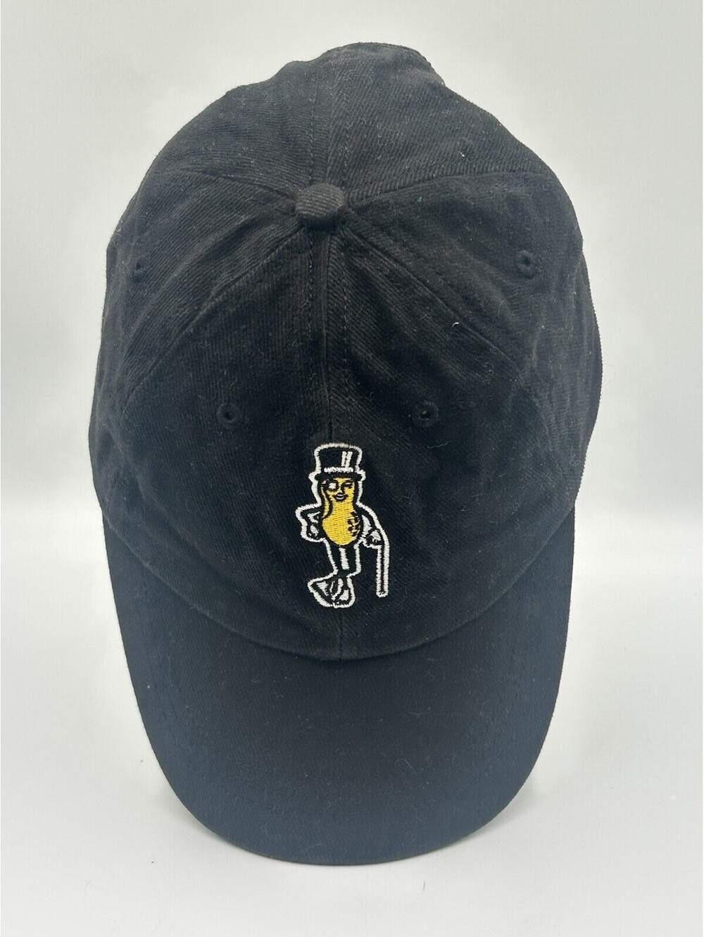 Vintage Planters Mr Peanuts Cap Logo Hat Snack Food Snap Back Baseball Trucker